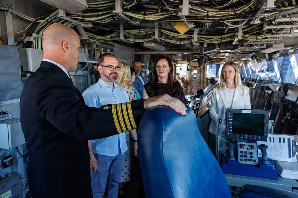USS Mount Whitney Hosts Key Leader Engagment in Klaipeda, Lithuania