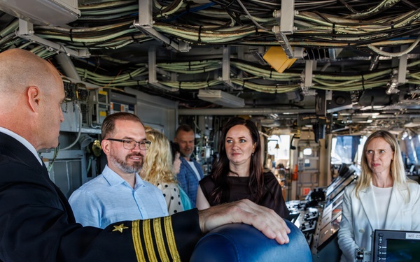 USS Mount Whitney Hosts Key Leader Engagment in Klaipeda, Lithuania