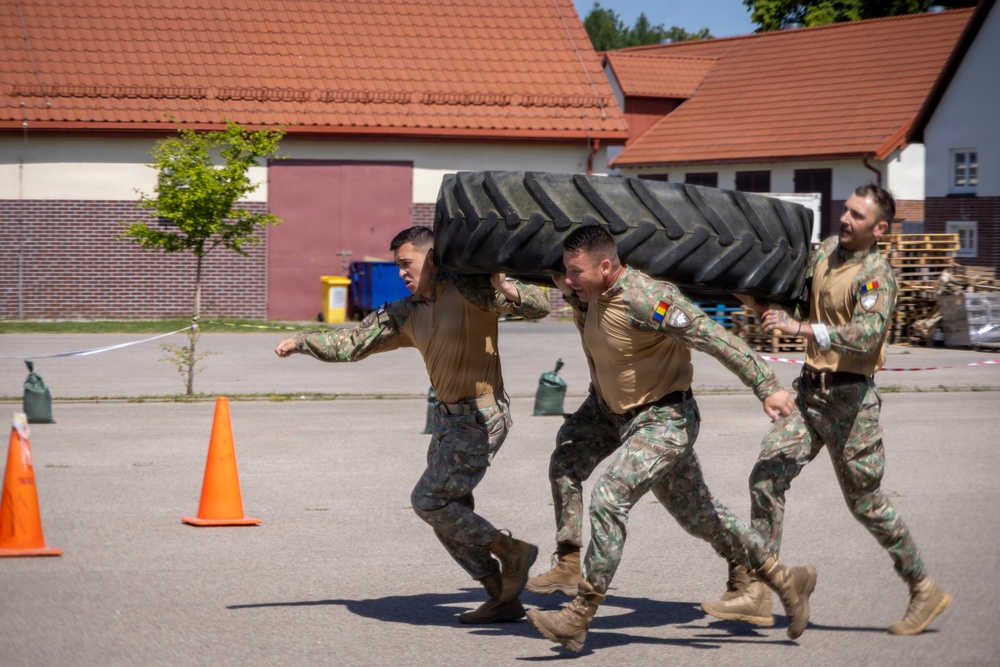 U.S. Army Soldiers strengthen NATO partnership during military competition on Romanian Flag Day