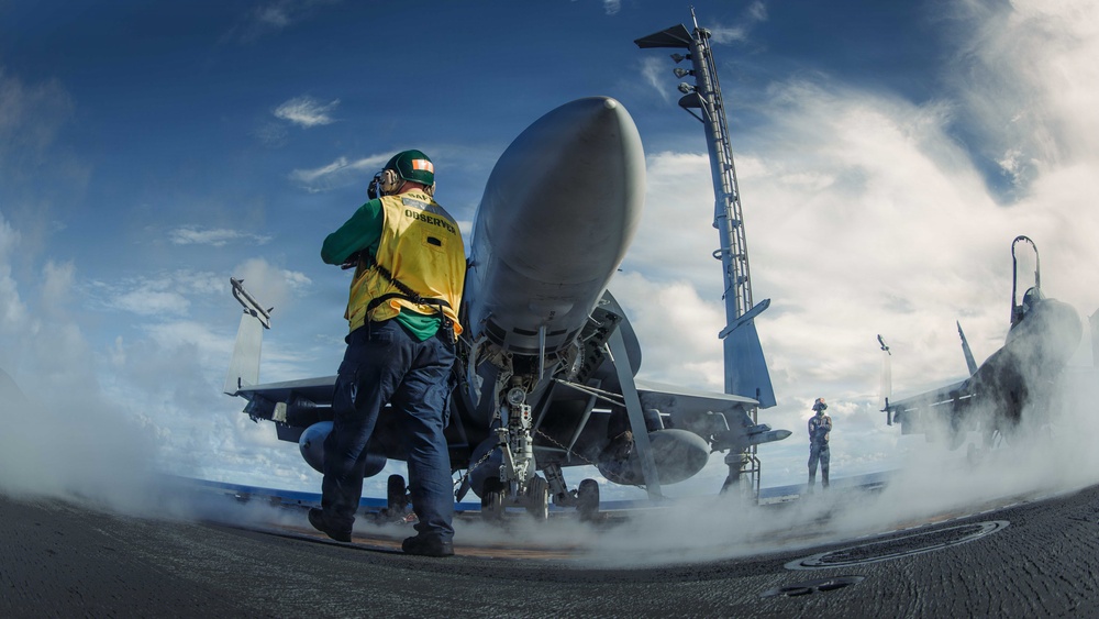 George Washington Conducts Sinking Exercise during Valiant Shield 2026