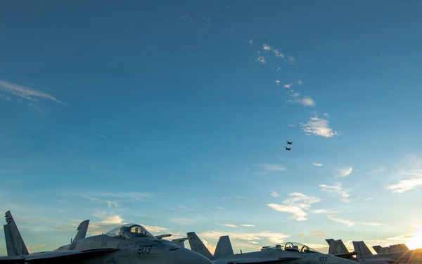 George Washington Conducts Sinking Exercise