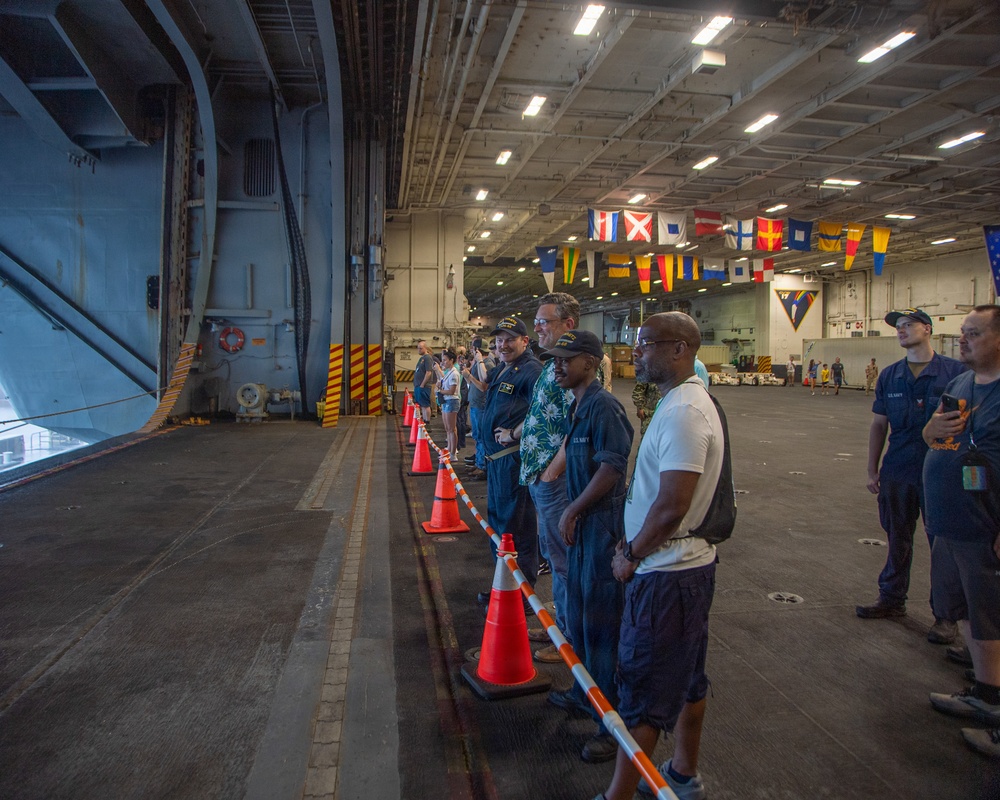 USS Nimitz Conducts Tours During Tiger Cruise
