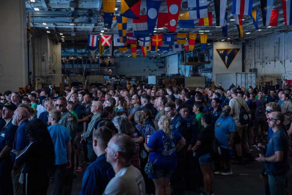 USS Nimitz Conducts Tiger Cruise