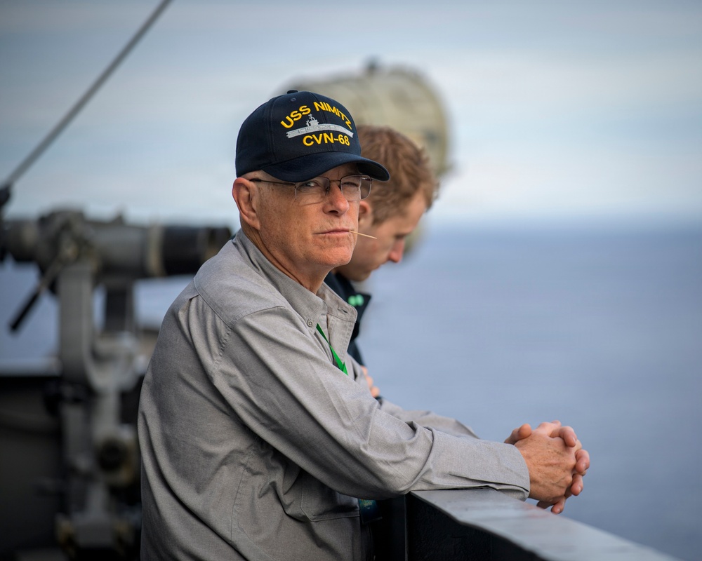 USS Nimitz Conducts TIger Cruise
