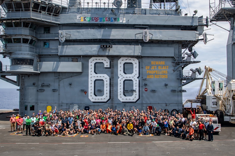 USS Nimitz Conducts Tiger Cruise