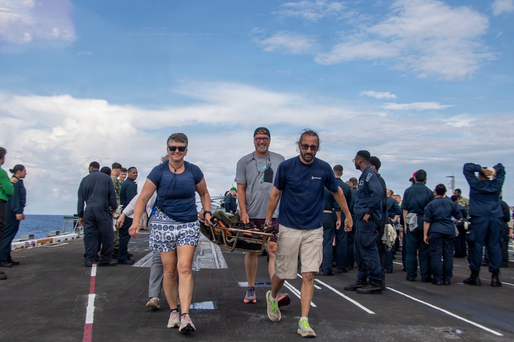 USS Nimitz Conducts TCCC Event During a Tiger Cruise
