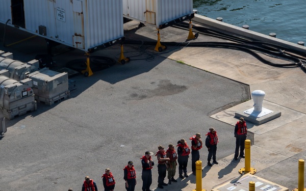 USS Nimitz Pulls into Naval Station Mayport