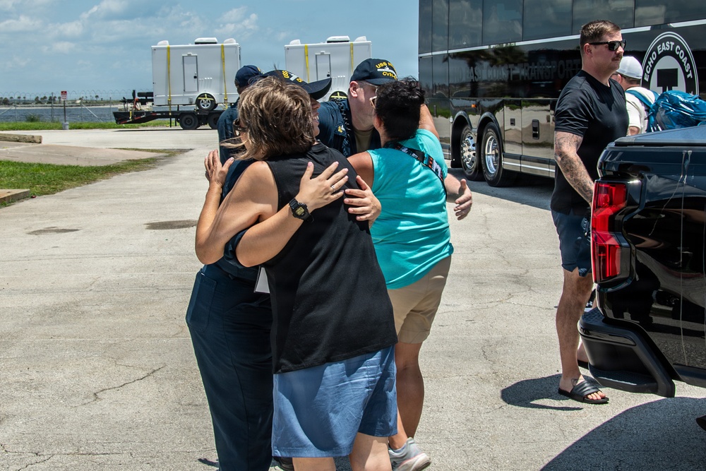 Nimitz Sailors Say Goodbye To Tigers