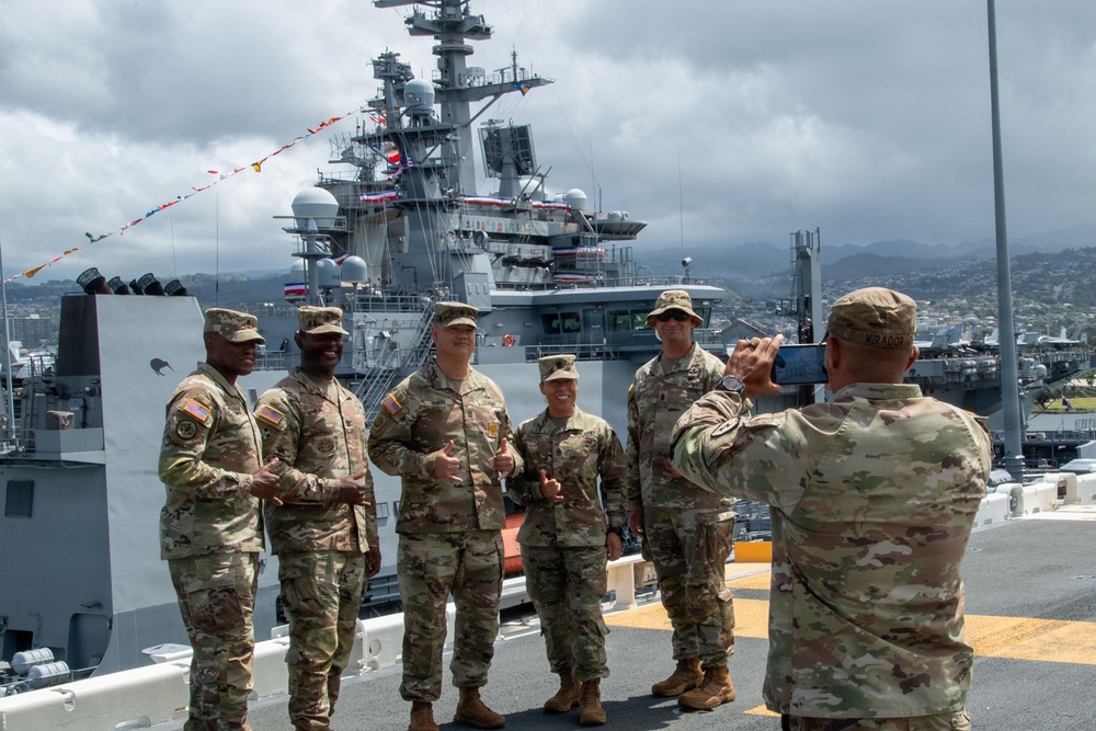 U.S. Army Major General Barthomees visits USS Essex