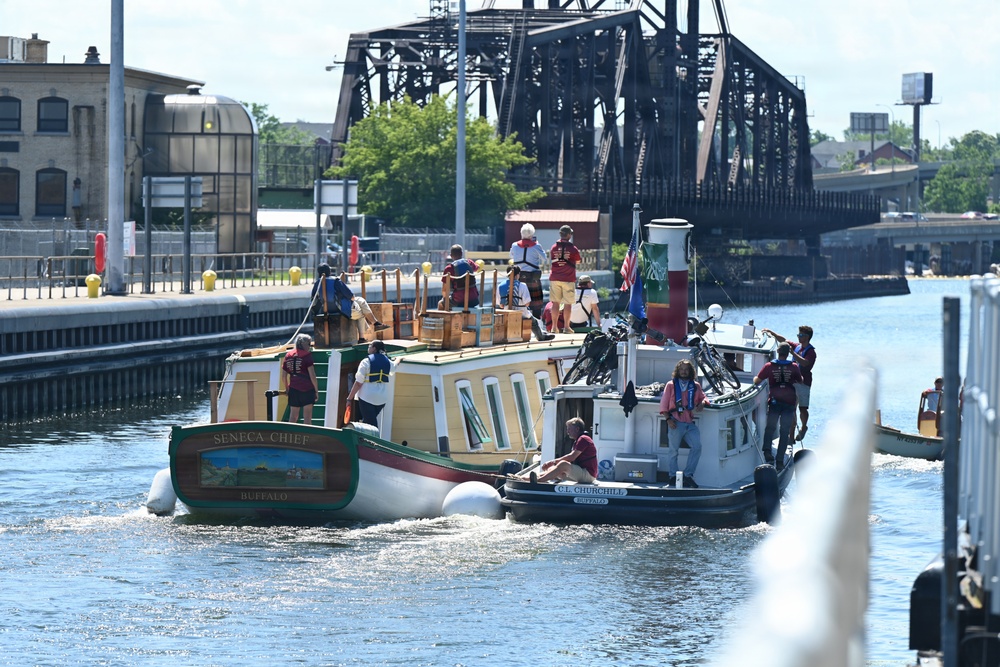 Seneca Chief returns to the Black Rock Lock