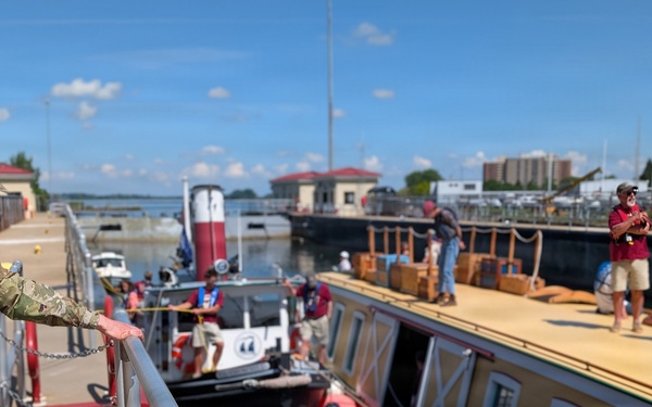 Seneca Chief returns to the Black Rock Lock