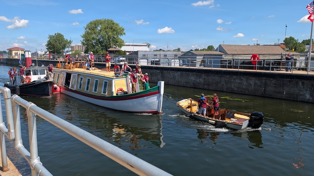 Seneca Chief returns to the Black Rock Lock