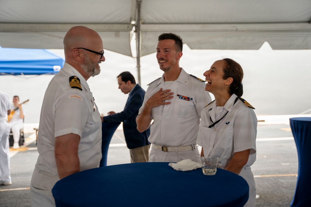 Reception Aboard USS Arlington (LPD 24)