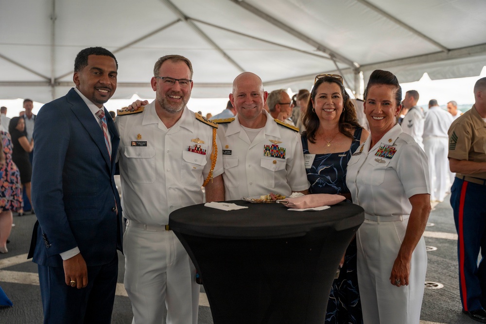 Reception Aboard USS Arlington (LPD 24)