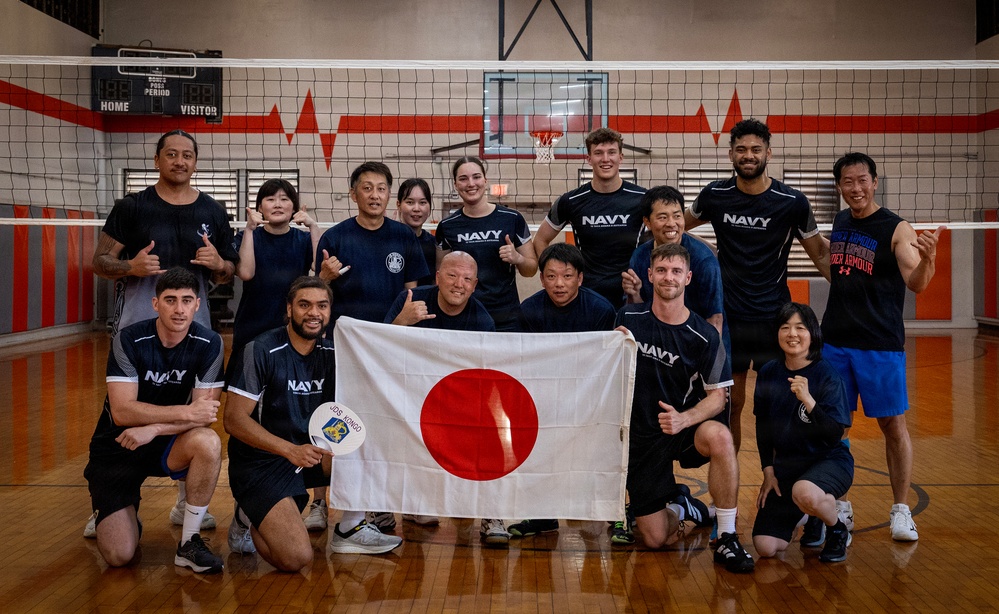 Japan and New Zealand Compete at the Exercise RIMPAC 2026 Indoor Volleyball Competition