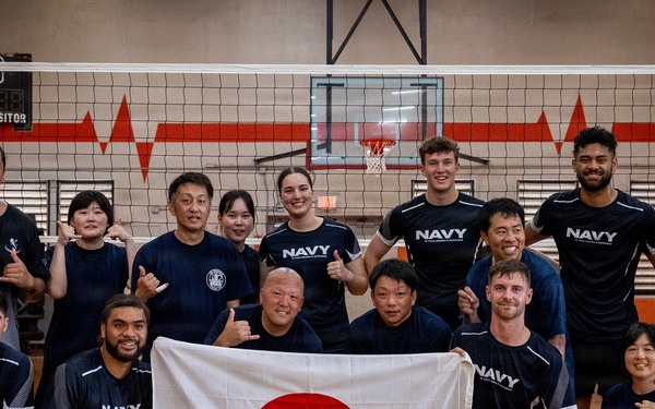 Japan and New Zealand Compete at the Exercise RIMPAC 2026 Indoor Volleyball Competition