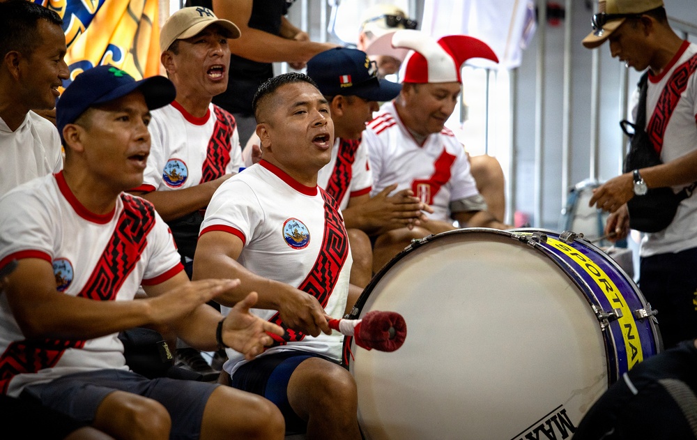 Peru and Chile Compete at the Exercise RIMPAC 2026 Indoor Volleyball competition