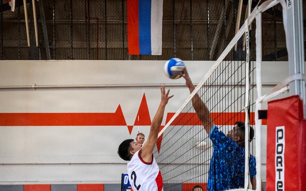 Peru and Chile compete at the Exercise RIMPAC 2026 Indoor Volleyball Competition
