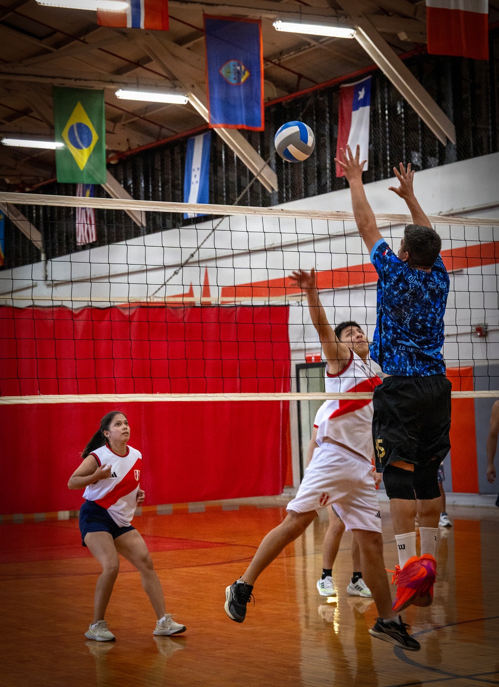 Peru and Chile compete at the Exercise RIMPAC 2026 Indoor Volleyball competition