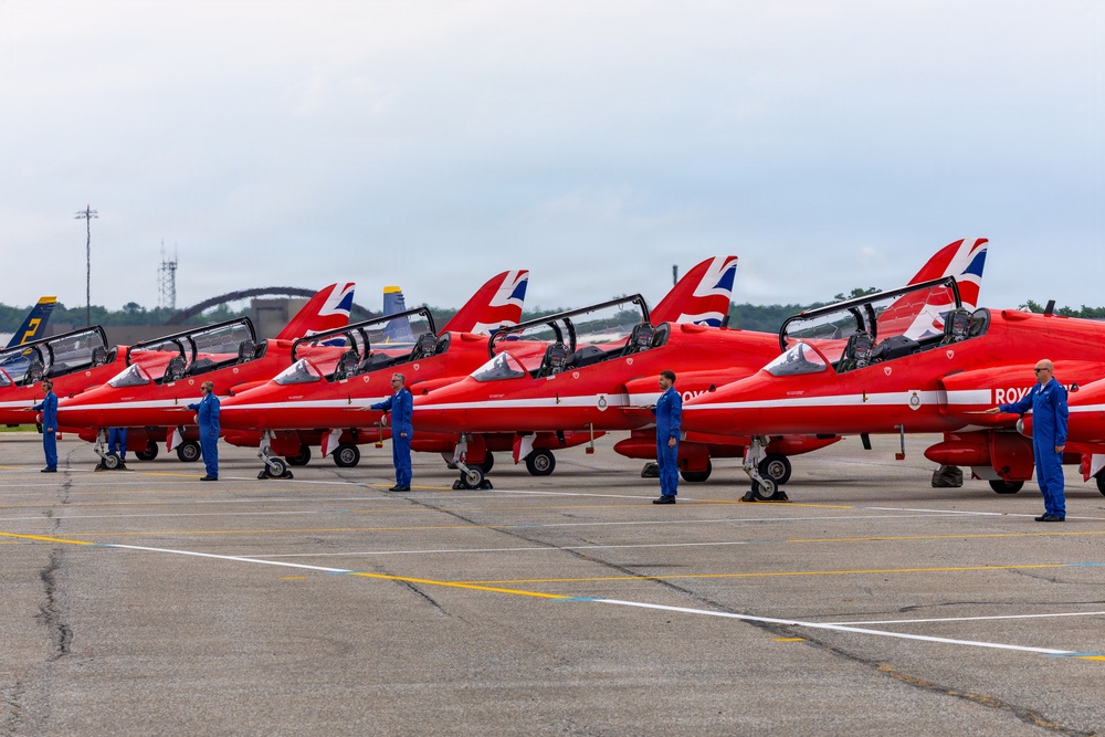 Royal Air Force Red Arrows Meet and Greet at Martin State Airport Open House