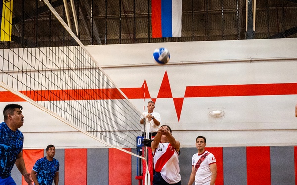 Peru and Chile compete at the Exercise RIMPAC 2026 Indoor Volleyball competition