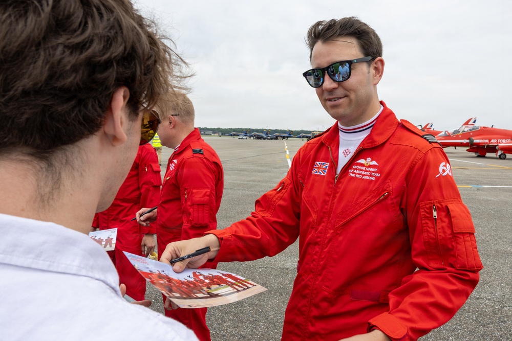 Royal Air Force Red Arrows Meet and Greet at Martin State Airport Open House