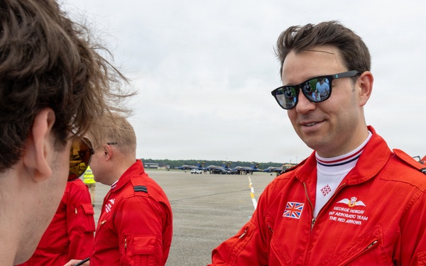 Royal Air Force Red Arrows Meet and Greet at Martin State Airport Open House