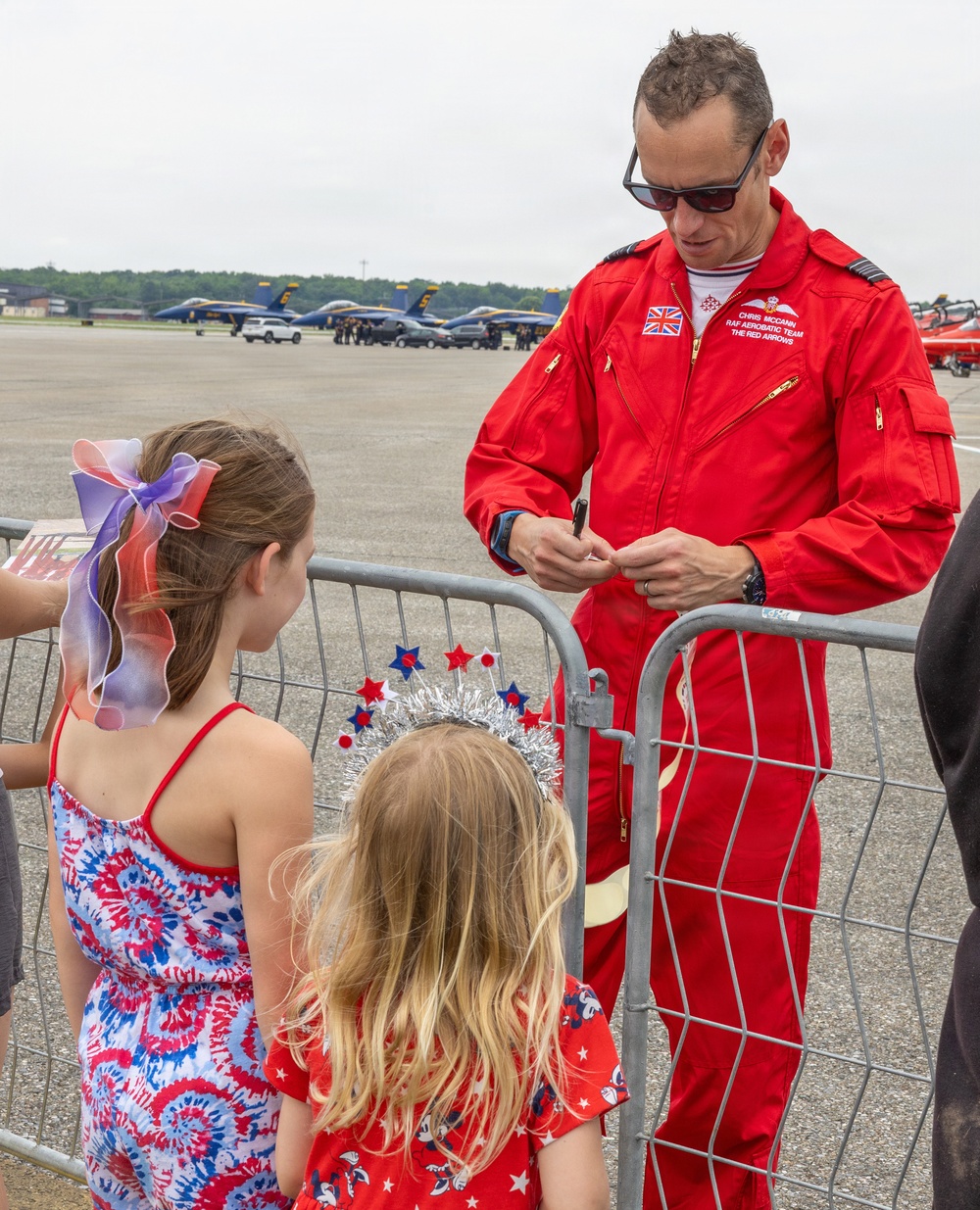 Royal Air Force Red Arrows Meet and Greet at Martin State Airport Open House