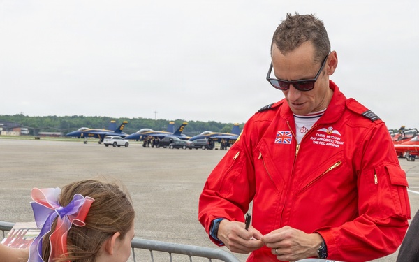 Royal Air Force Red Arrows Meet and Greet at Martin State Airport Open House