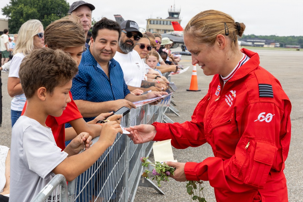Royal Air Force Red Arrows Meet and Greet at Martin State Airport Open House