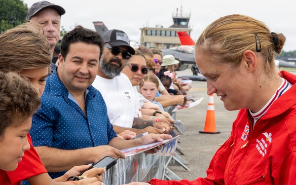 Royal Air Force Red Arrows Meet and Greet at Martin State Airport Open House