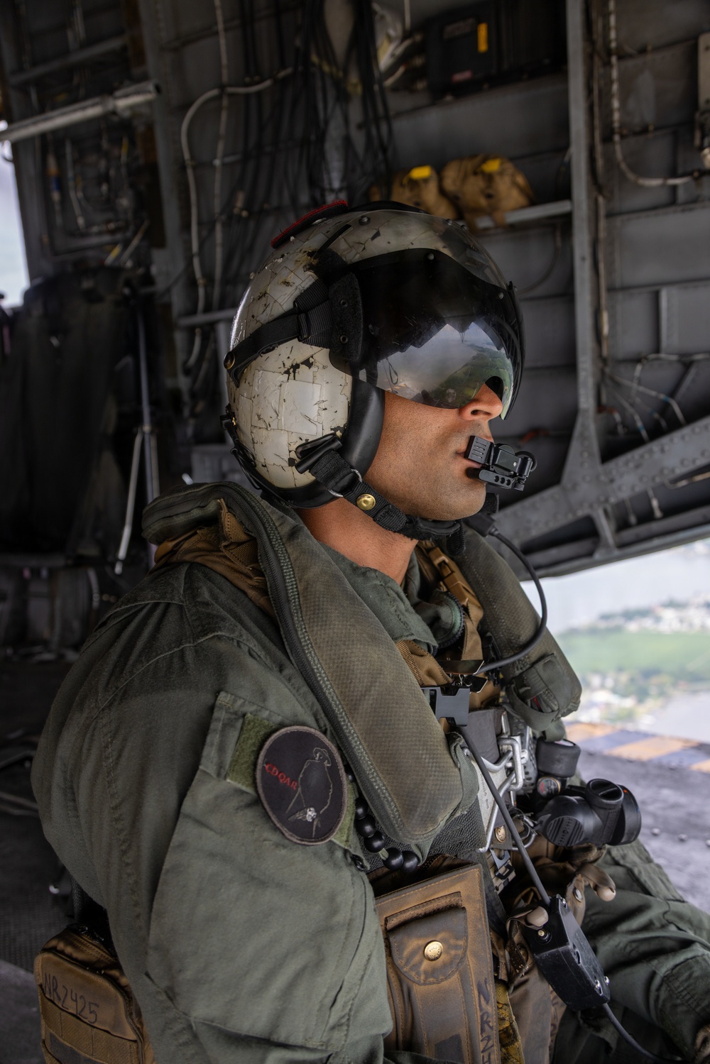 U.S. Marines flyover downtown Baltimore for Sail250 Maryland