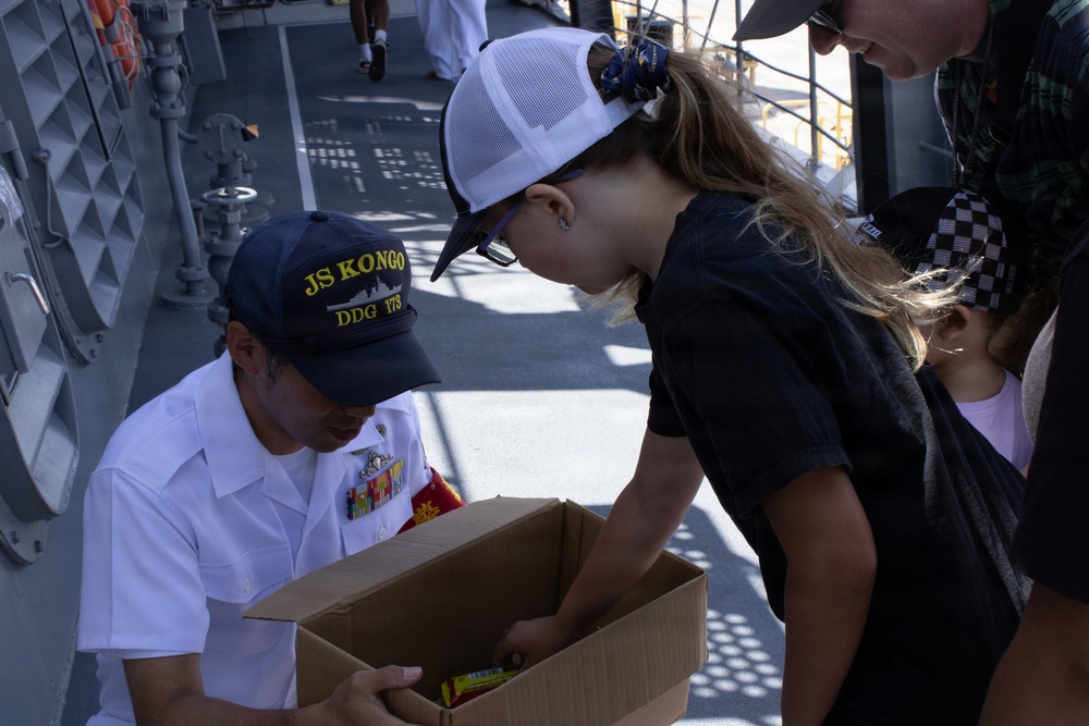 Visitors tour JS Kongo during RIMPAC 2026