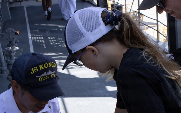 Visitors tour JS Kongo during RIMPAC 2026