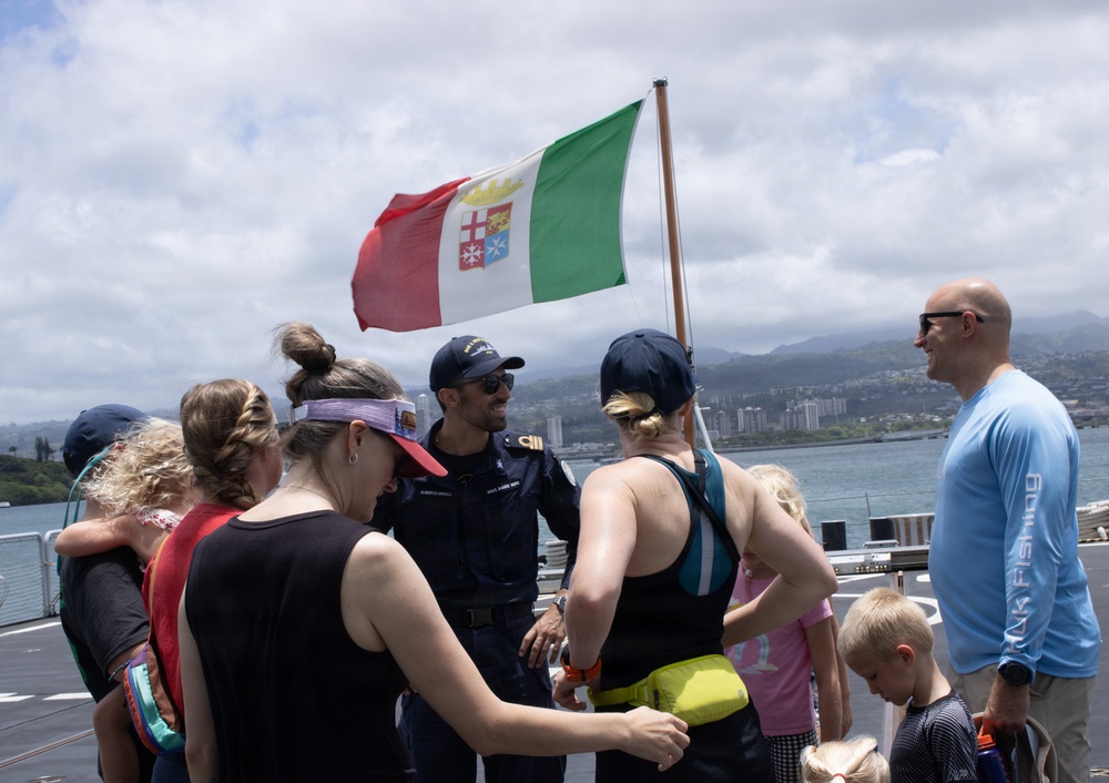 Italian Navy ship hosts open ship day at Joint Base Pearl Harbor-Hickam during RIMPAC 26