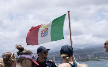 Italian Navy ship hosts open ship day at Joint Base Pearl Harbor-Hickam during RIMPAC 26