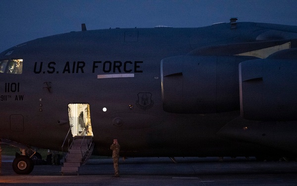 C-17 lands in Puerto Rico in support of Venezuela disaster relief