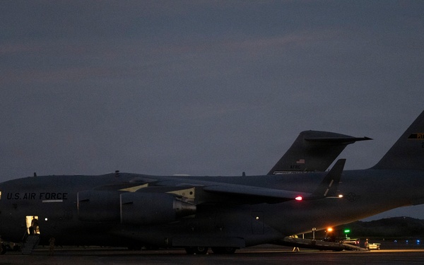 C-17 lands in Puerto Rico in support of Venezuela disaster relief