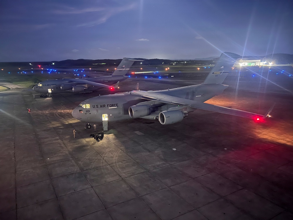 C-17 lands in Puerto Rico in support of Venezuela disaster relief
