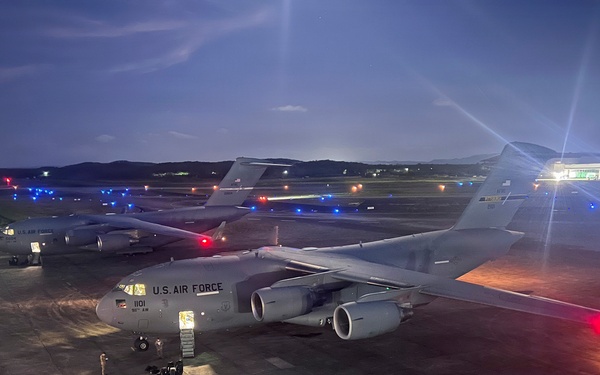 C-17 lands in Puerto Rico in support of Venezuela disaster relief