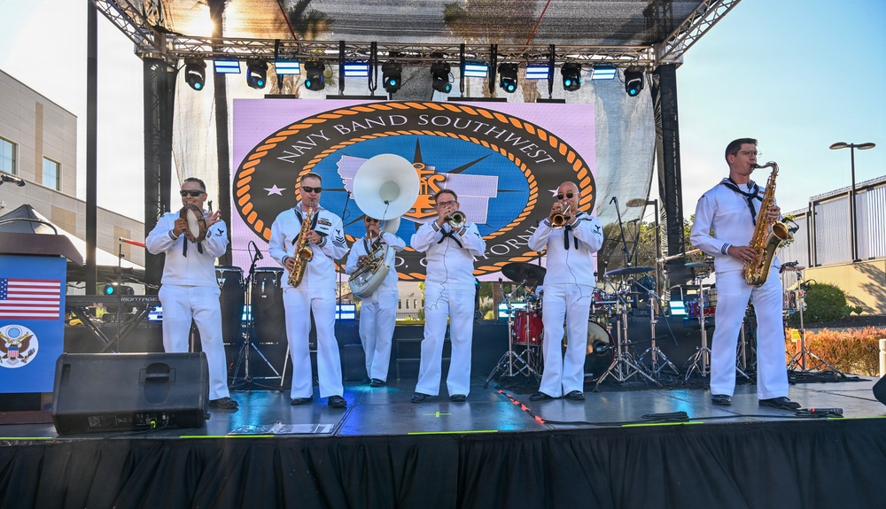 Navy Band Southwest 32nd Street Brass Band in Tijuana, Mexico