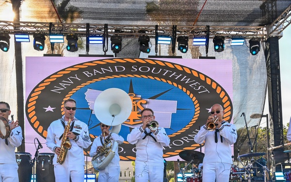 Navy Band Southwest 32nd Street Brass Band in Tijuana, Mexico