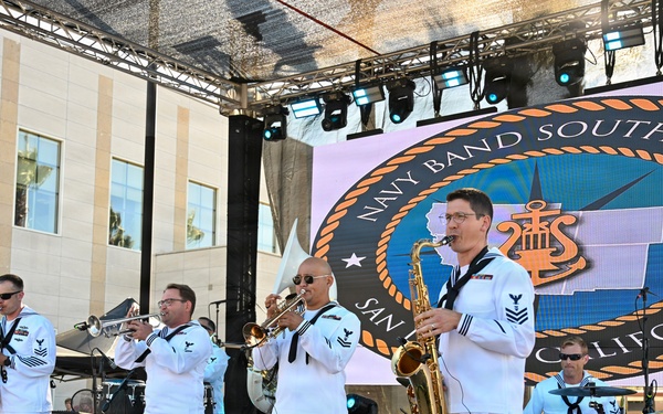 Navy Band Southwest 32nd Street Brass Band in Tijuana, Mexico