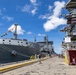 Royal New Zealand Navy vessel and U.S. Navy aircraft carrier moor at Joint Base Pearl Harbor-Hickam for RIMPAC 26