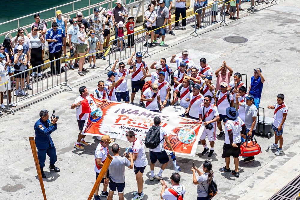 Peruvian sailors win RIMPAC 26 volleyball championship