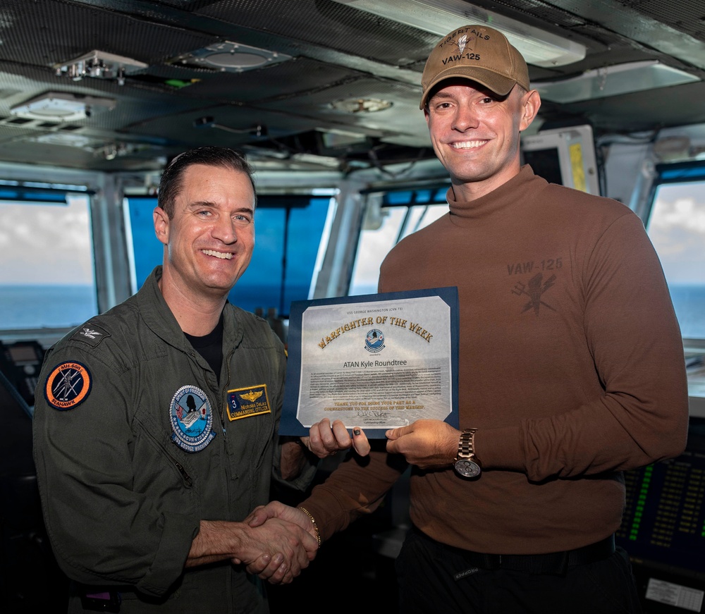 George Washington Recognizes Warfighter of the Week