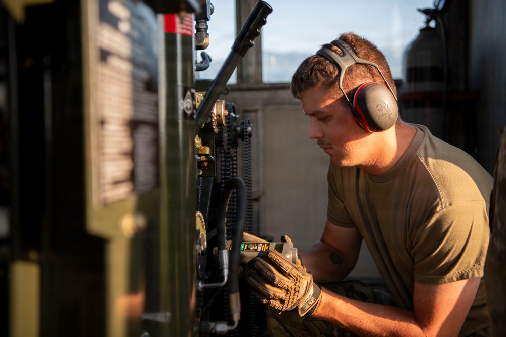 110th Engineers Secure Runway Arresting Systems