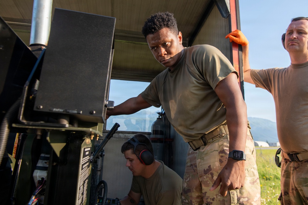 110th Engineers Secure Runway Arresting Systems