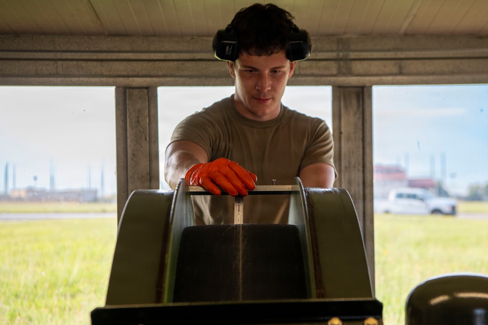 110th Engineers Secure Runway Arresting Systems