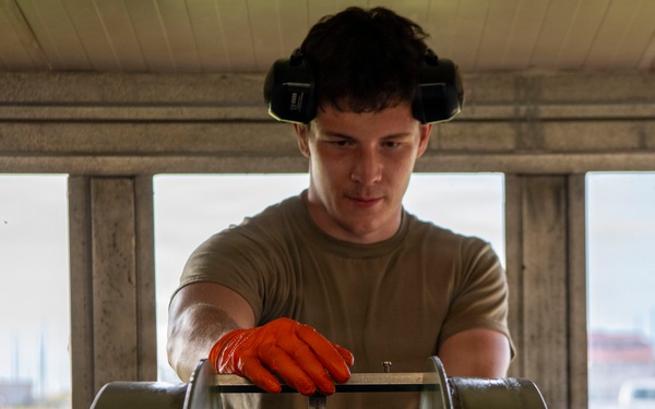 110th Engineers Secure Runway Arresting Systems
